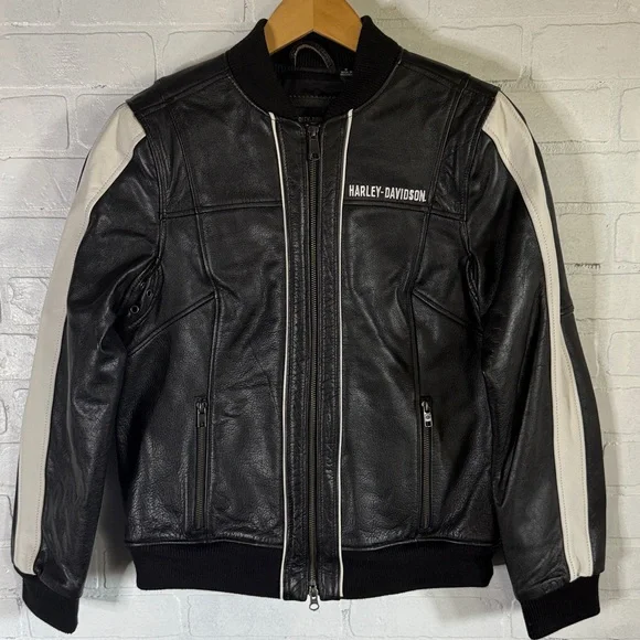 Women's Harley-Davidson Piper Bomber Leather Jacket size medium NWT